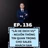 #136 - TÀI XẾ XE DỊCH VỤ – NGUỒN TIN THỊ TRƯỜNG ÍT ĐƯỢC SALES KHÁCH SẠN CHÚ Ý