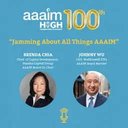 Brenda Chia, Chief of Capital Development, Paladin Capital Group and Johnny Wu, CEO, WallStreetX ETFs "Jamming about all things AAAIM"