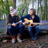 Rob Cowen and Johnny Flynn at Thornborough Henges