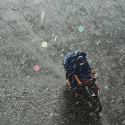 午前3時、ホーチミン市のモンスーンの雨