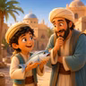 قصة الصياد والعفريت والسمكات ذات الألوان الأربعة