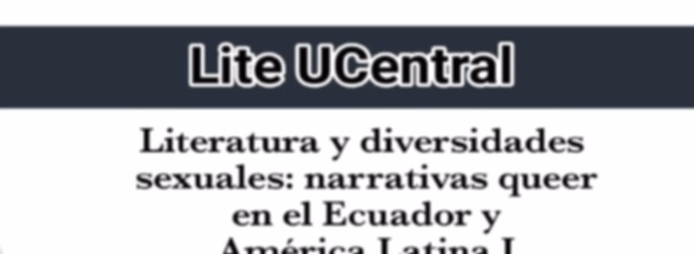 Literatura y diversidades sexuales. Parte I