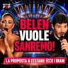 BELEN punta a SANREMO come CANTANTE: la reazione di Stefano De Martino fa discutere