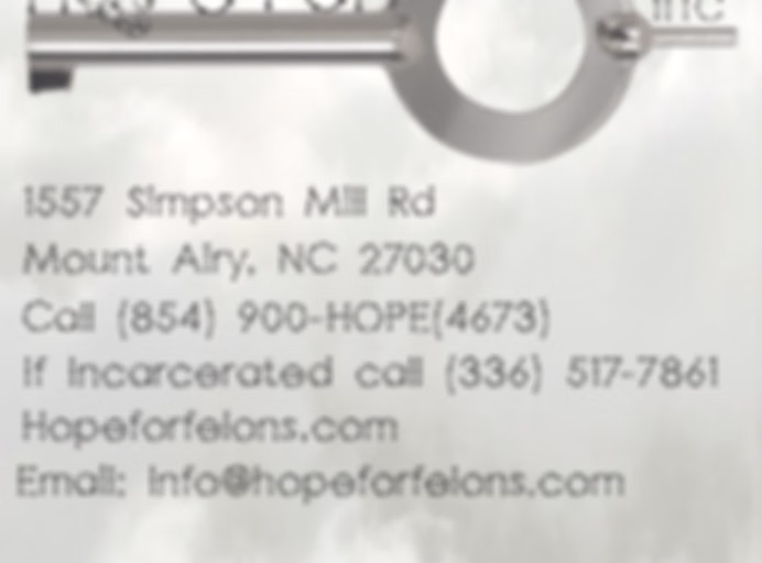 Hope For Felons INC