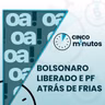 5 minutos: PF mira Mário Frias, Moraes libera visitas a Bolsonaro e Lula cai nas pesquisas