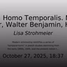 EP 82: Homo Temporalis. Martin Buber, Walter Benjamin, Hannah Arendt, and Paul Celan on Time