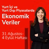 Yurt İçi ve Yurt Dışı Piyasalarda Ekonomik Veriler, 31 Ağustos-4 Eylül Haftası
