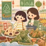 [HSK 3] 买粽子的小纠结 - A Small Dilemma When Buying Zongzi