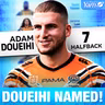 Doueihi RETURNS at No.7, Talagi replaced in Panthers starting team