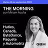 THE MORNING 08-09-26 | Hutíes, Canadá y ByteDance marcan agenda; México espera Paquete Económico, con banca sólida y autos mixtos.