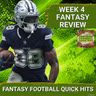 Week 4 Fantasy Headlines:Cowboys’ CeeDee Lamb TORCHES Houston Texans, Fantasy Football Explodes