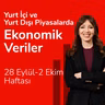 Yurt İçi ve Yurt Dışı Piyasalarda Ekonomik Veriler, 28 Eylül-2 Ekim Haftası