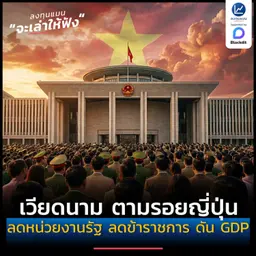 เวียดนาม ตามรอยญี่ปุ่น ลดหน่วยงานรัฐ ลดข้าราชการ เพื่อดัน GDP ให้โต | ลงทุนแมนจะเล่าให้ฟัง
