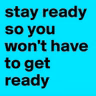 Getting back to the basics and being better prepared