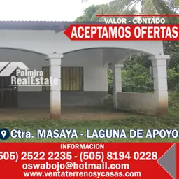 vendo casa residencia en masaya