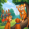 माकडाने पळवली मोत्यांची माळ :The Monkey and the String of Pearls (Kid's Marathi Story)