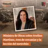 Ministra de Obras sobre Avelino Martínez, tren de cercanías y la lección del metrobús