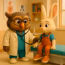 Petit Lapin chez le docteur