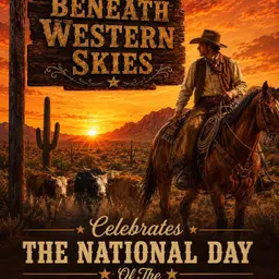 CELEBRATE THE NATIONAL DAY OF THE COWBOY on BENEATH WESTERN SKIES on THE EQUESTRIAN LEGACY RADIO NETWORK